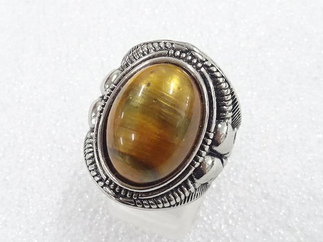 Colored stone ring (size 17)